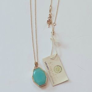 Spartina 449 Gold and Teal Window Locket